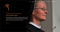 Desktop Screenshot of clemensschwestern.de