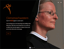 Tablet Screenshot of clemensschwestern.de